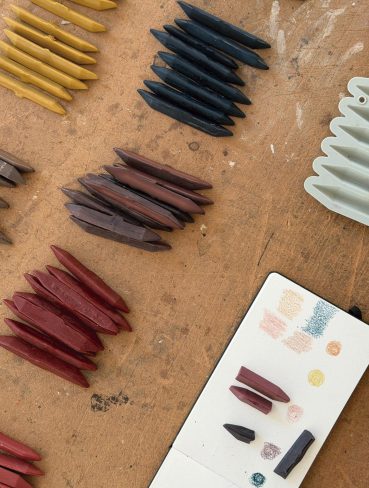 Taller de ceras de colores con pigmentos naturales